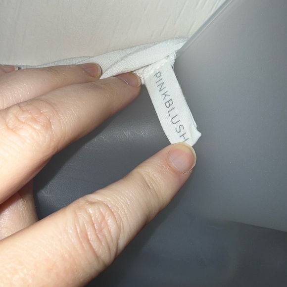 Pinkblush Maternity Nursing Ivory Lace Edge Robe - Picture 3 of 7